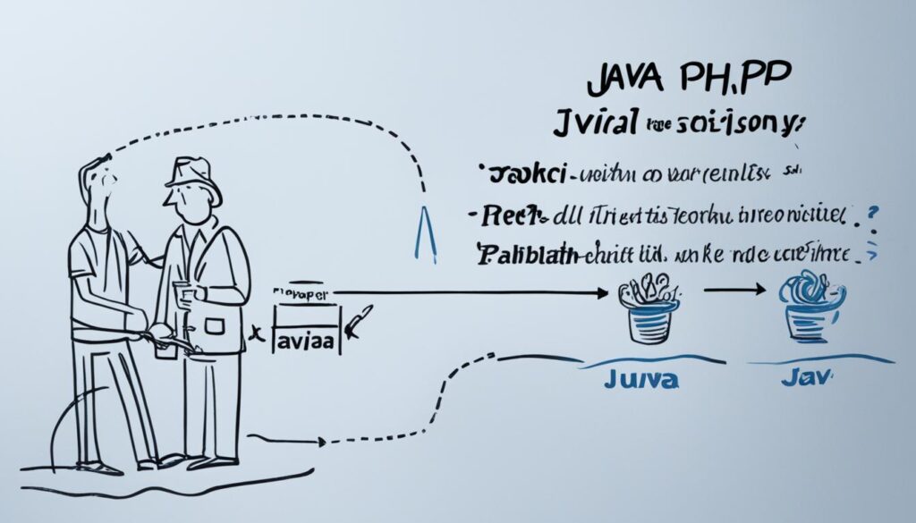escolher entre PHP e Java