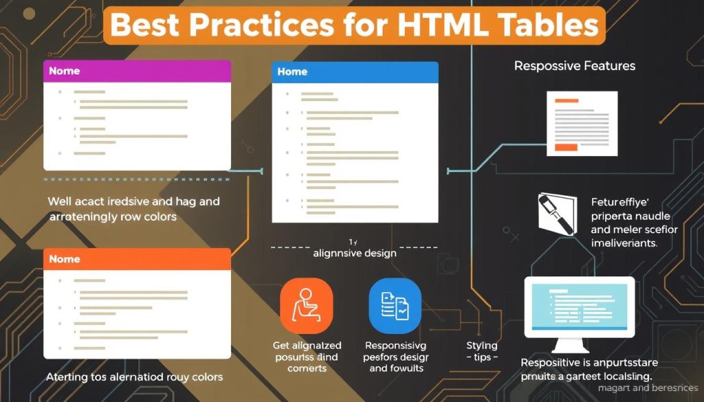 boas práticas para Tabelas HTML boas práticas para Tabelas HTML